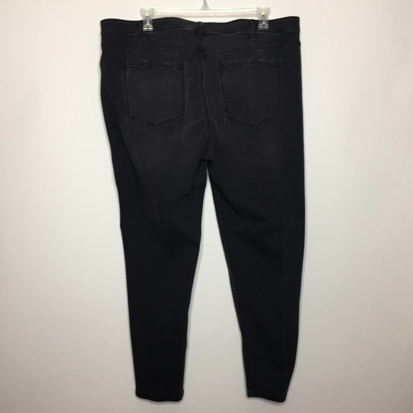 Lane Bryant Super Stretch Skinny Jeans 24 Black - Picture 2 of 6